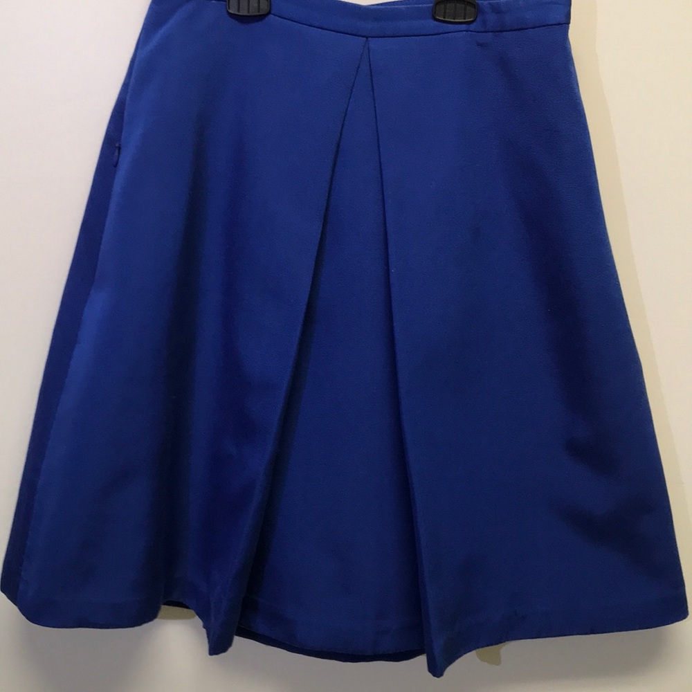 Tibi Blue Satin Skirt - 4